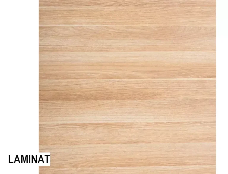 Próbka laminatu w kolorze dąb naturalny, blat stolika PU LAM80